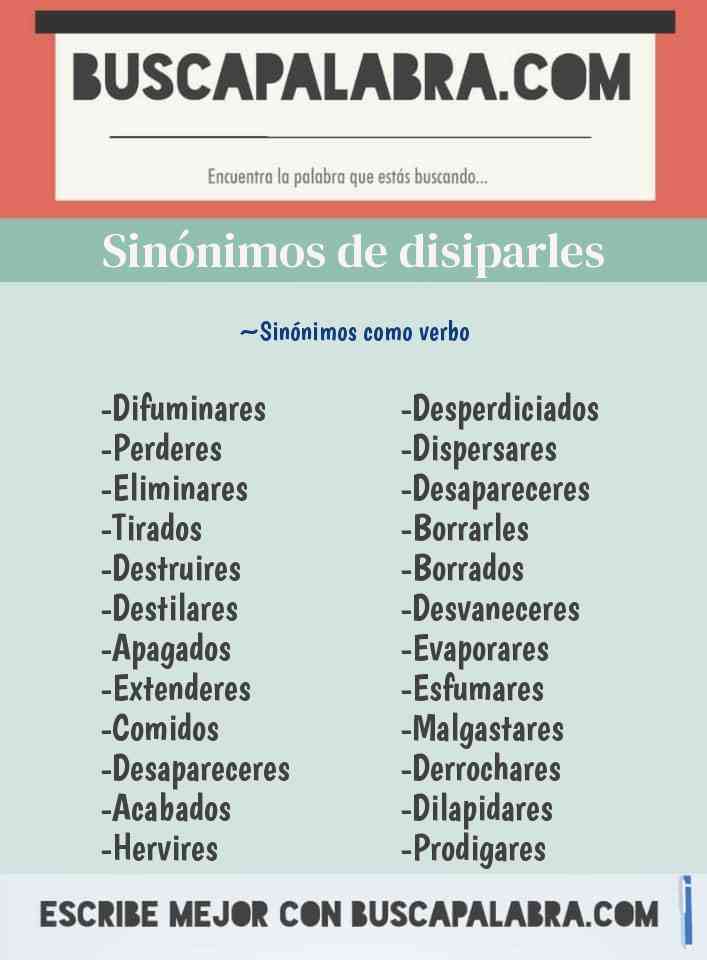 Sinónimo de disiparles