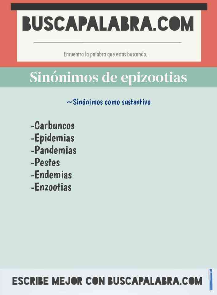 Sinónimo de epizootias