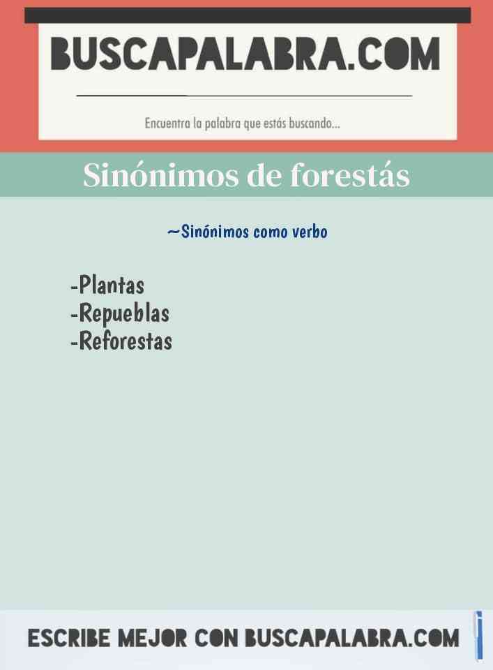 Sinónimo de forestás