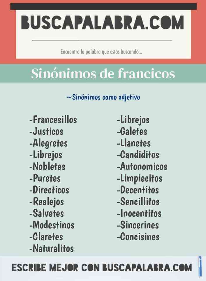 Sinónimo de francicos