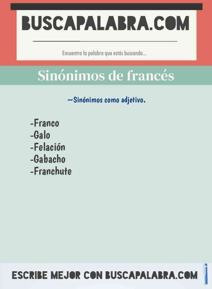 Sinónimo de francés