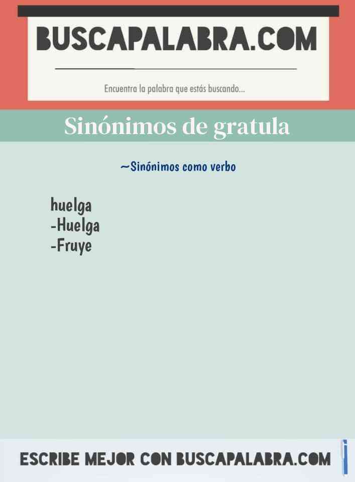 Sinónimo de gratula