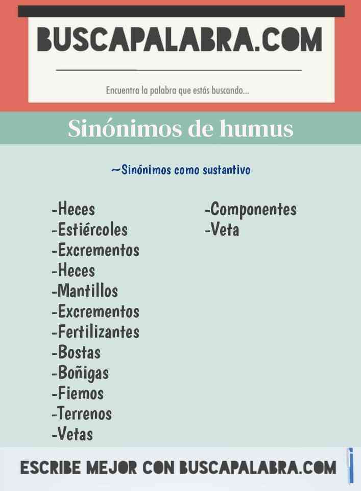 Sinónimo de humus