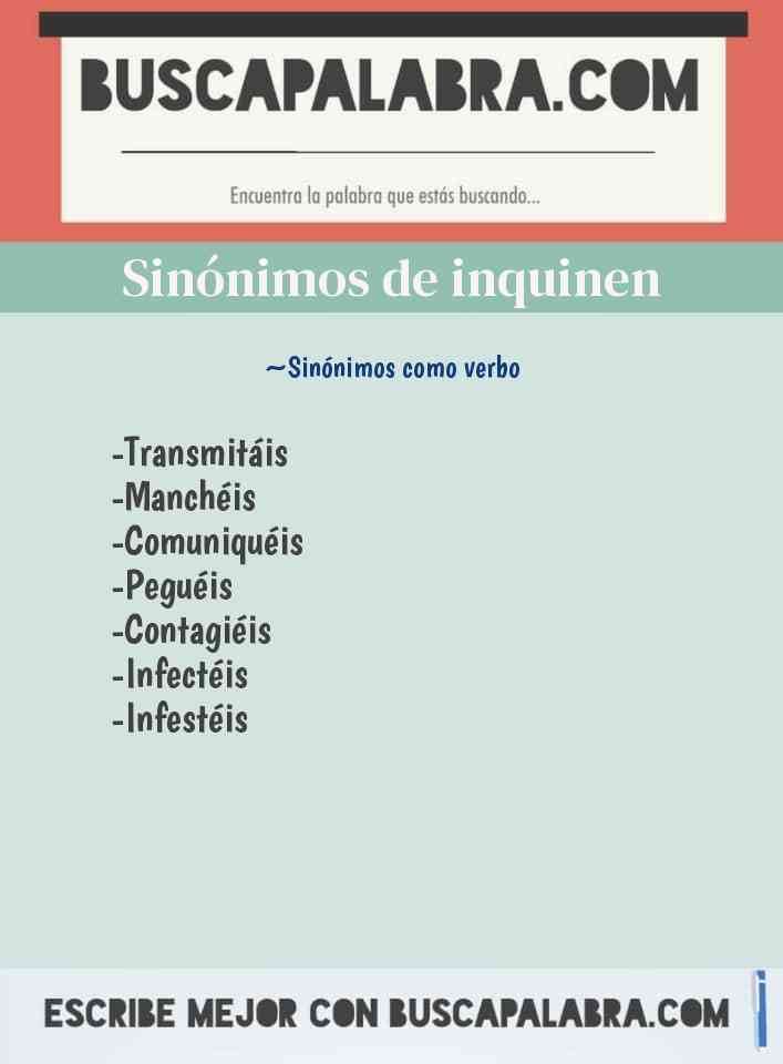Sinónimo de inquinen