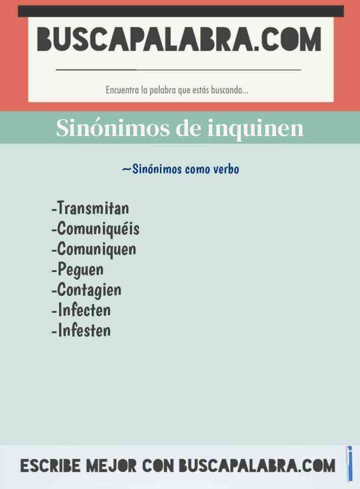 Sinónimo de inquinen