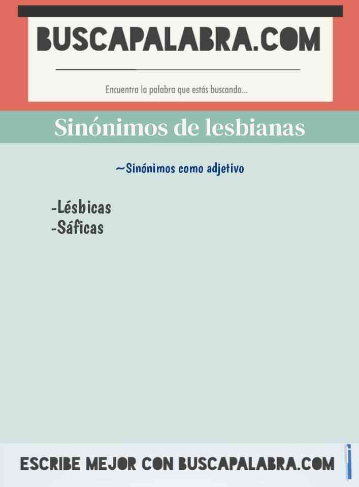 Sinónimo de lesbianas