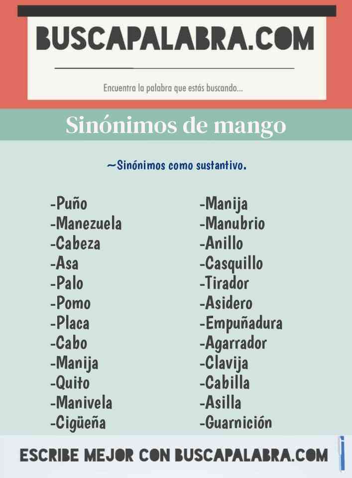 Sinónimo de mango