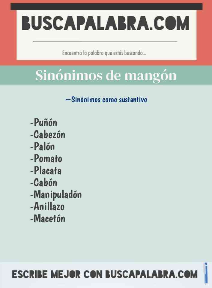 Sinónimo de mangón
