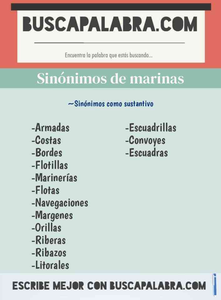 Sinónimo de marinas