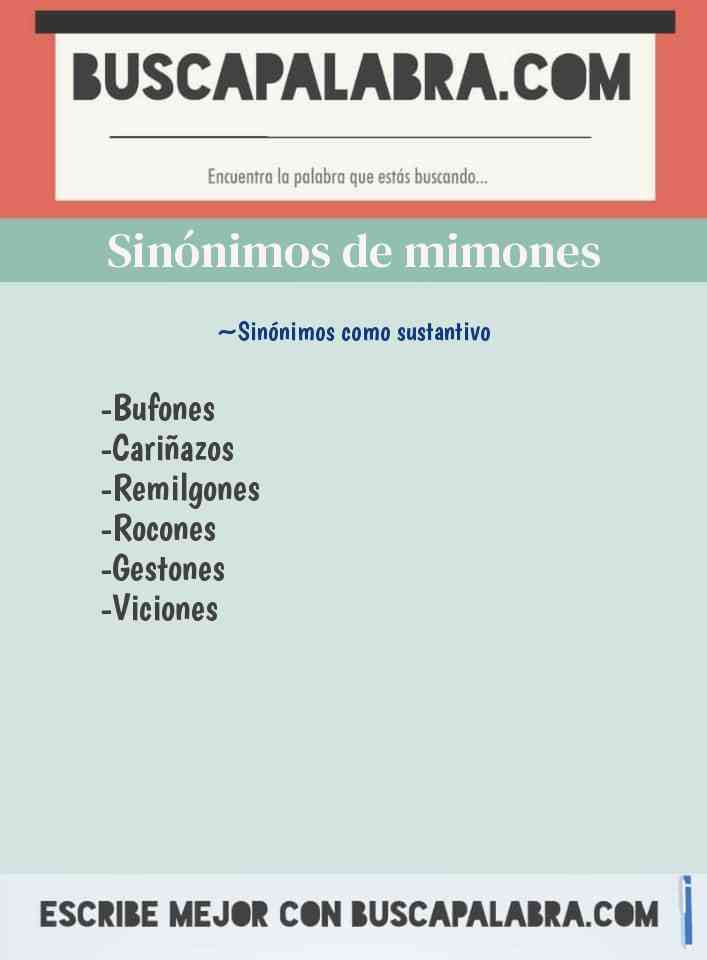 Sinónimo de mimones