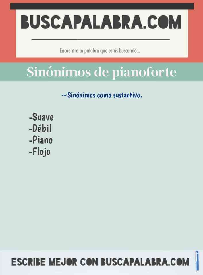 Sinónimo de pianoforte