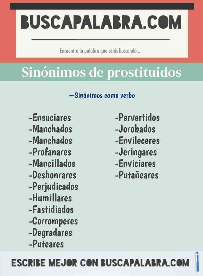 Sinónimo de prostituidos