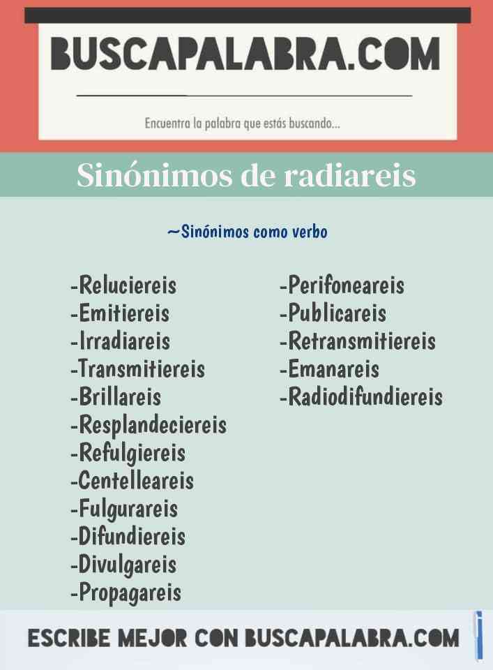 Sinónimo de radiareis