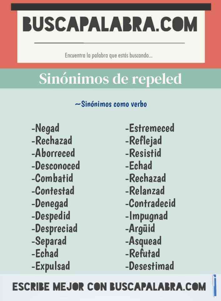 Sinónimo de repeled