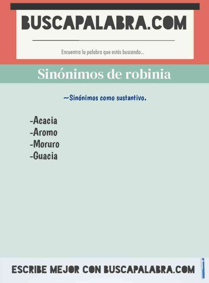 Sinónimo de robinia