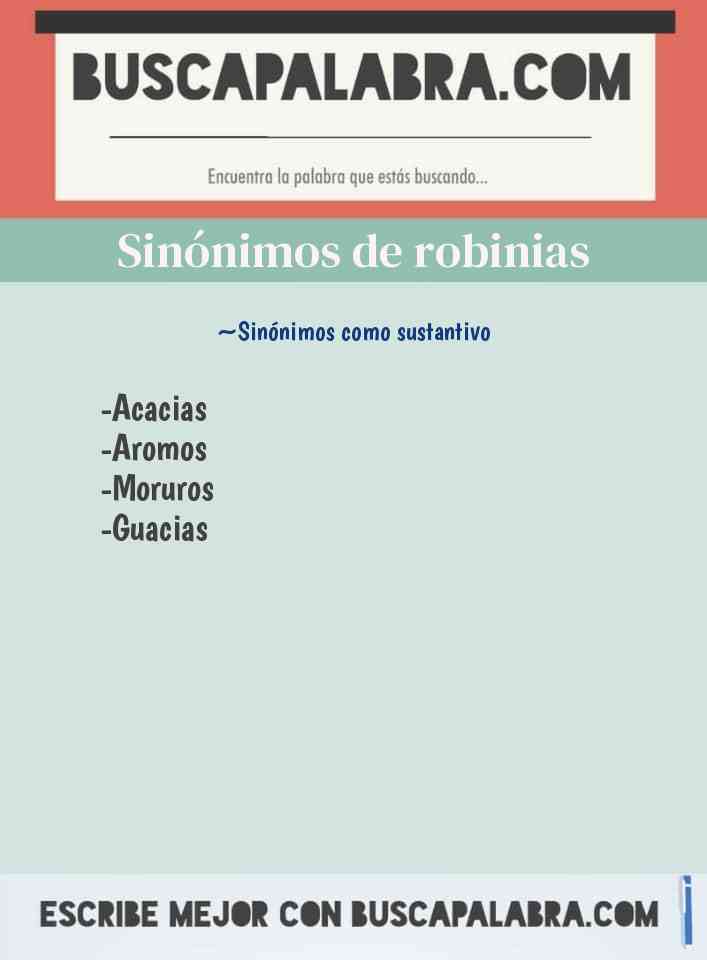 Sinónimo de robinias