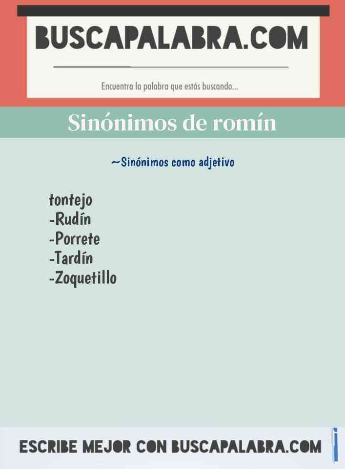 Sinónimo de romín