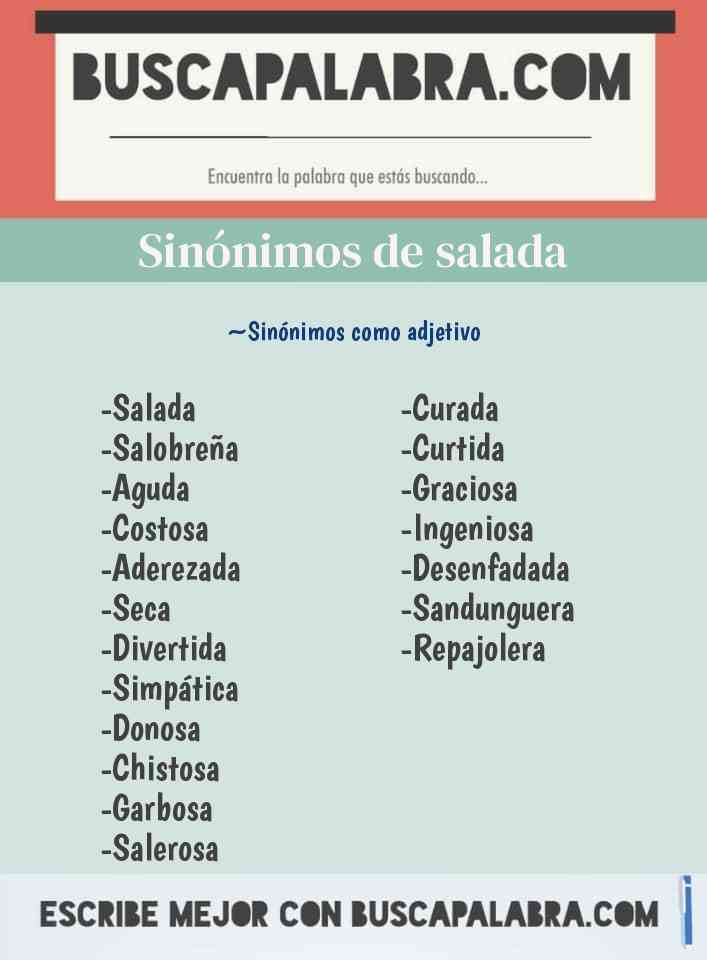 Sinónimo de salada
