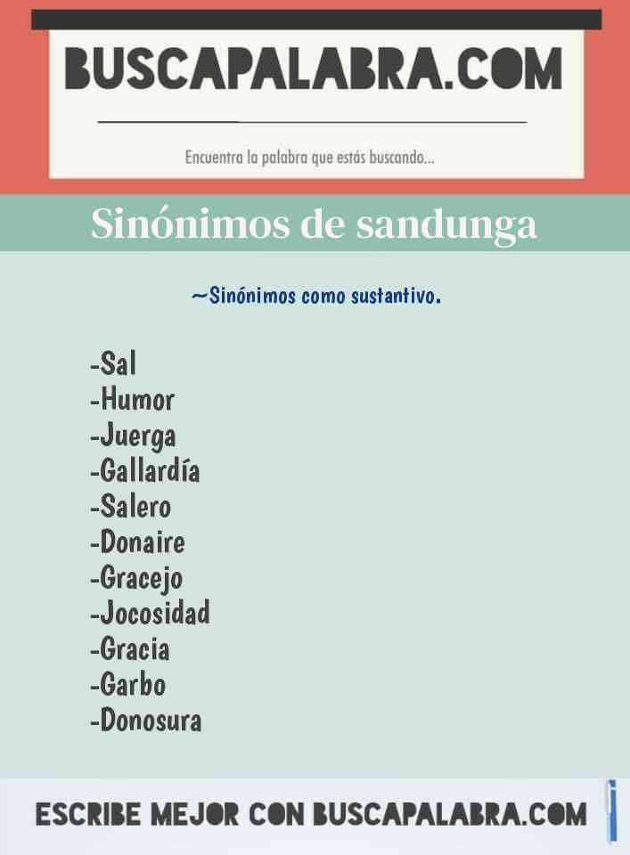 Sinónimo de sandunga