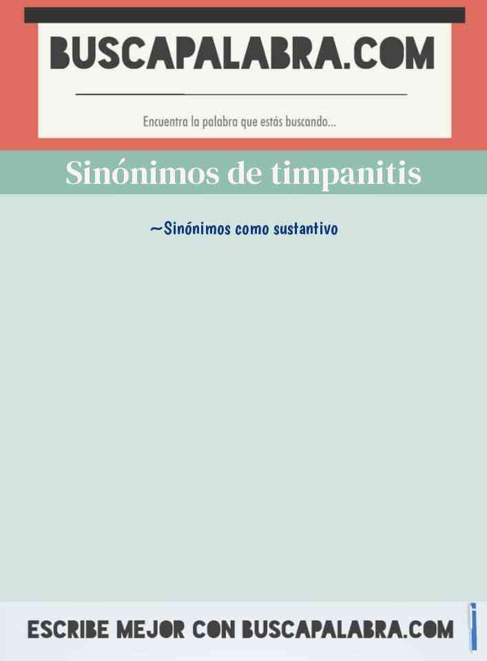 Sinónimo de timpanitis