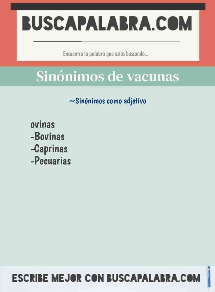 Sinónimo de vacunas