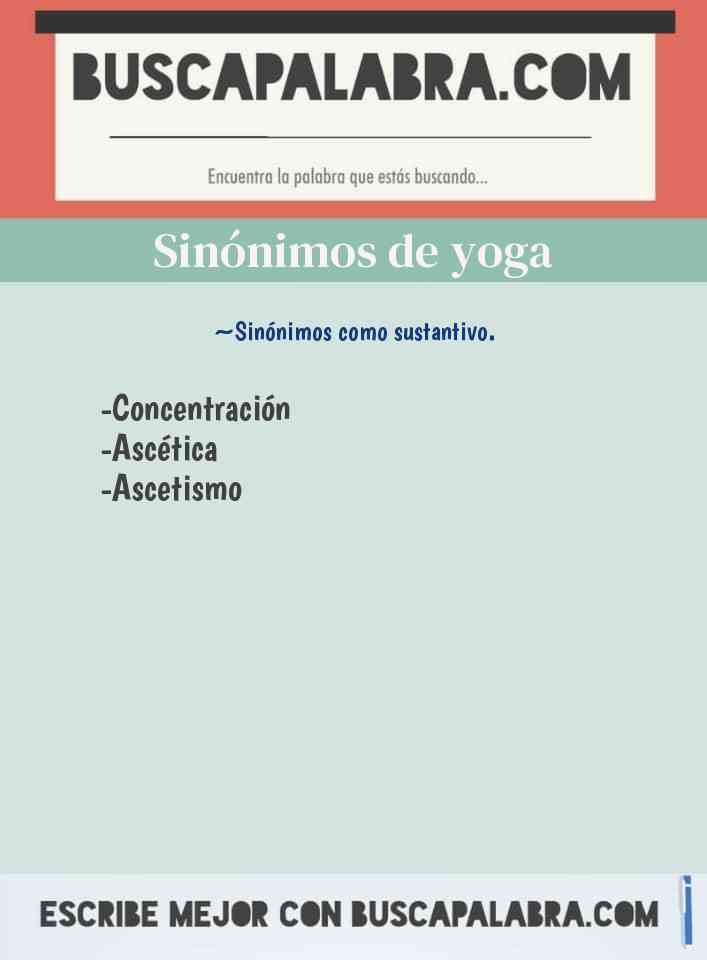 Sinónimo de yoga
